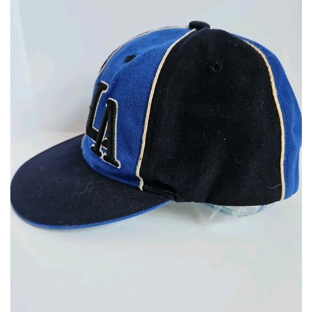 Vintage Los Angeles Dodgers LA Magic Multifit Hat Blue Color Block Baseball Cap